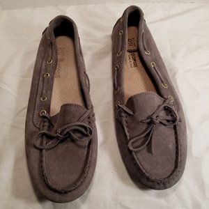 Otisopse Gray Italian Driving moccasins